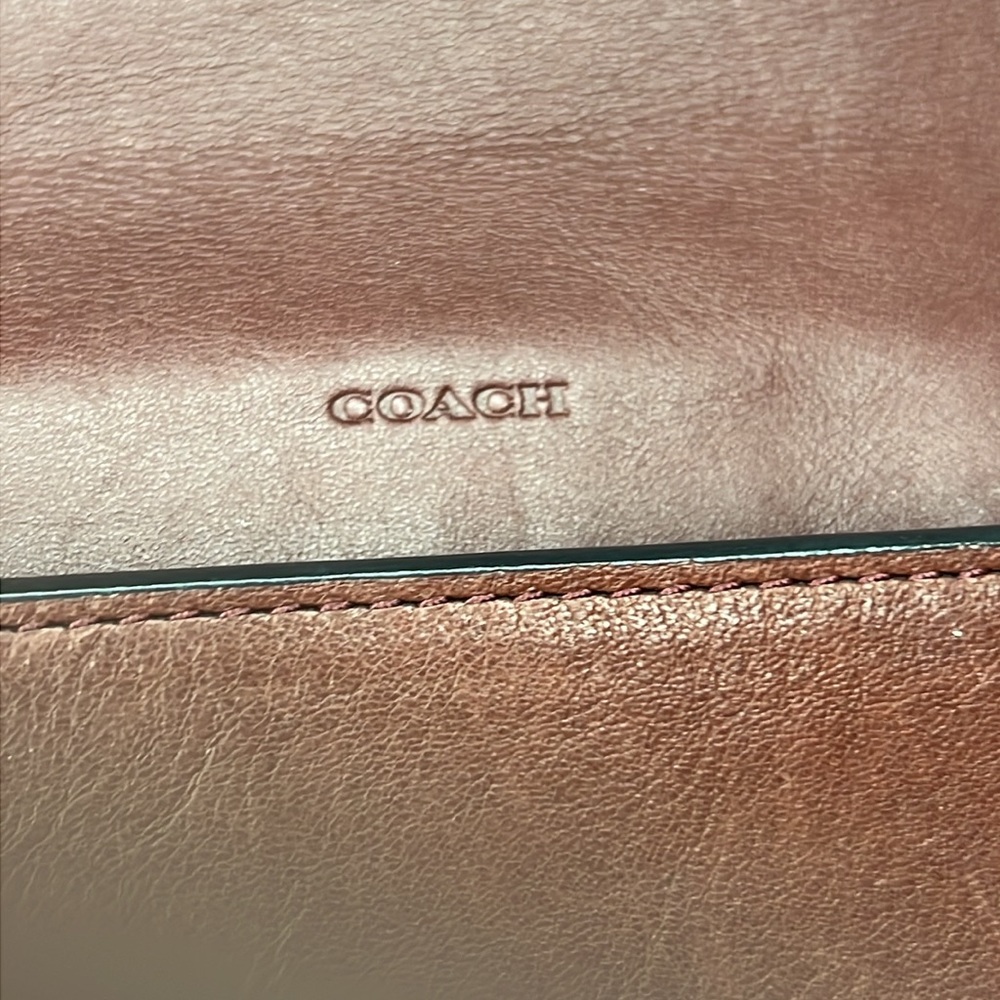 Coach Leather Crossbody Python Embossed Handbag - Picture 10 of 16